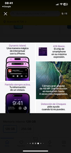 Apple Iphone 14 Pro Max 128 Gb Auriculares Cargador Gold (Reacondicionado)