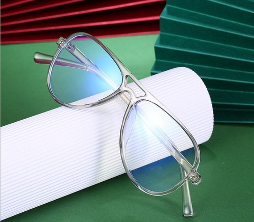 Imagen 4 de 4 de Armazón Luz Azul Leo Transparente Lentes By Rebel