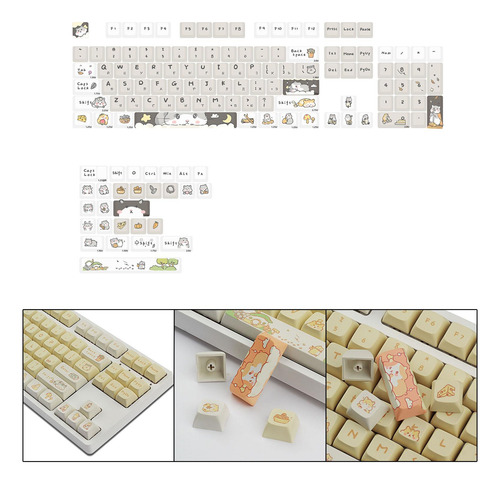 Pbt Keycaps 131 Teclas 68 75 98 100 Layout Ideal Presente
