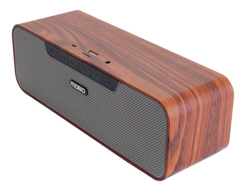 Bocina Bluetooth Mobo Wood 4hrs Musica Nfc Para Usb/micro Sd