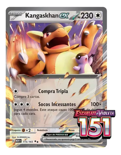 Carta Pokemon Kangaskhan Gx - Carta Grande + Brinde