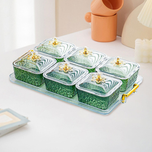 Plato De Frutos Secos En Tarro De Galletas Verde De 6