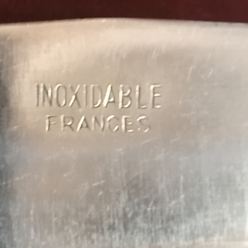 Cuchillo Antiguo Grande Para Facon Acero Francés De Servir (Usado)