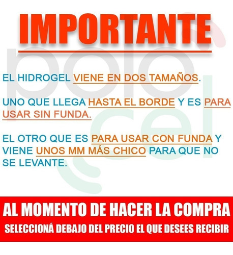 Imagen 2 de 8 de Protector Hidrogel Frente + Dorso iPhone | Todos Los Modelos