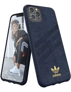 Funda Para iPhone 11 Pro Max adidas Originals Azul Y Dorado