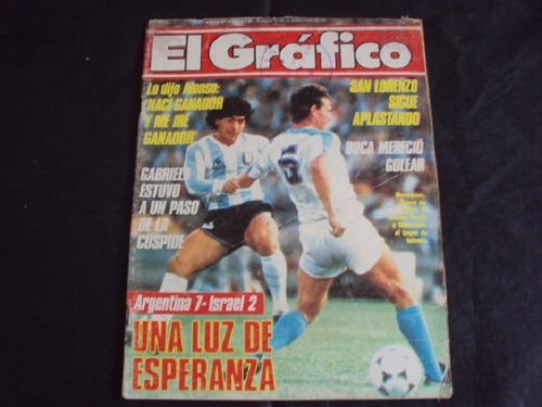 Revista El Grafico # 3474 - Tapa Argentina Maradona