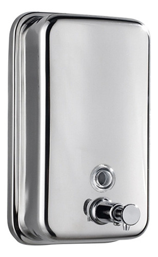 Dispensador De Jabón Rellenable Acero Inox 800 Ml Color Plateado