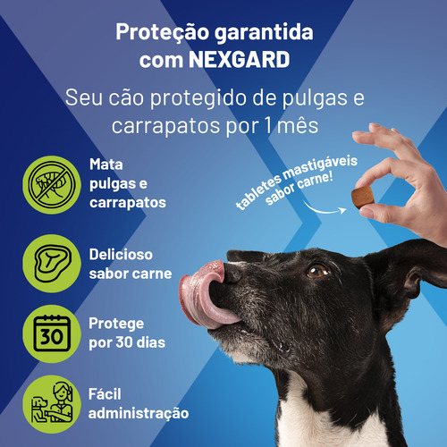 Nexgard Spectra Para Caes De 3,6 A 7,5kg 3 Comprimidos