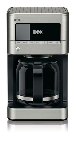 Braun Kf Brewsense - Cafetera De Vidrio De Goteo, 12 Tazas,.