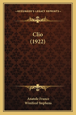 Libro Clio (1922) - France, Anatole