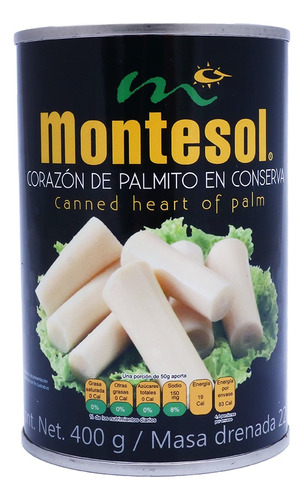 2 Pack Corazones De Palmito En Salmuera Montesol 425