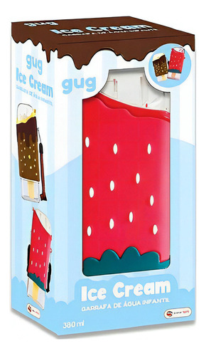 Garrafa De Água Infantil Ice Cream Picolé 380ml 000968 - Gug