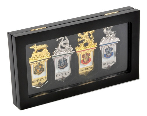 Imagen 2 de 7 de Harry Potter Separadores Escudos Metalicos Casas Hogwarts