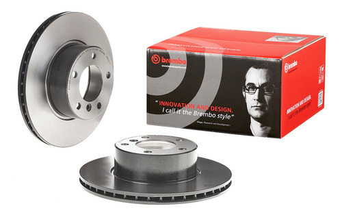 (1) Disco Ventilado Izq O Der Del Bmw 528i 97/00 Brembo