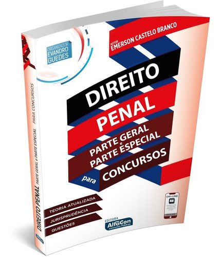 Direito Penal Para Concursos: Direito Penal Para Concursos, De Emerson Castelo Branco. Editora Alfacon, Capa Mole Em Português