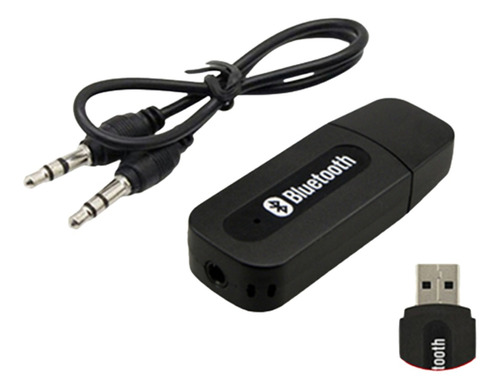 Adaptador Receptor De Audio Bluetooth Usb A Cable 3.5mm Jack