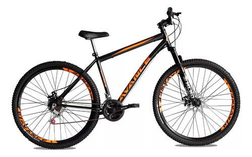 Bicicleta Aro29 Avance 21v Freio A Disco Aço Carbono C/ Susp Cor Laranja Tamanho Do Quadro 17