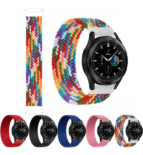 Correa D Nylon Trenzado+ Mica Para Galaxy Watch 4/ 4 Classic