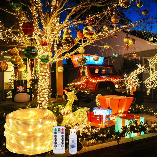 Cadena De Luces Led De 5 M De 8 Modos Para Decoración Navide