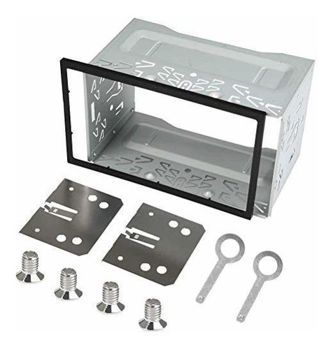 Qlouni Double Din Installation Kit Cage Slot Metal Car