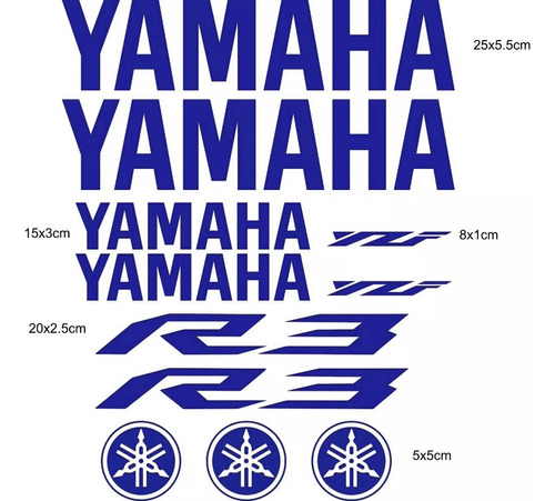 Calcomanías Yamaha R3 