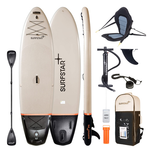 Surfstar Tabla Remo Inflable Asiento Kayak 10 Pie 6 X 33 6 
