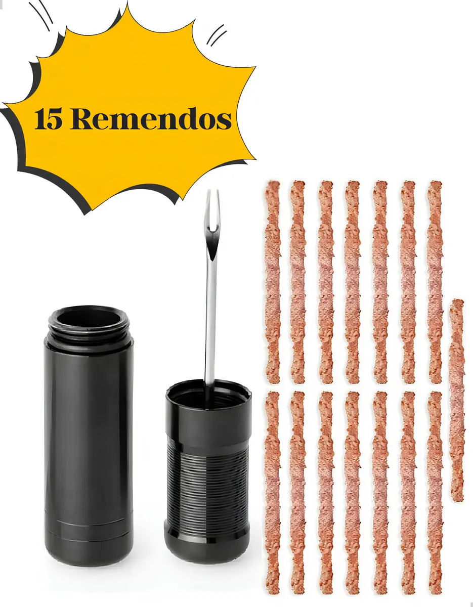 Kit Ferramenta de Reparo Pedal Pulse para Pneu Tubeless com 15 Tiras