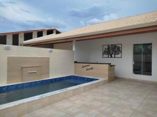 Imagem 2 de 7 de Casa No Bairro Cibratel 2, Em Itanhaém, Litoral Sul De São Paulo, Localizada No Lado Praia Á 1.600 Metros Do Mar. Imóvel Com 150 M² De Terreno Sendo 90 M² De Área Construída. Possui Piscina, Churrasqu