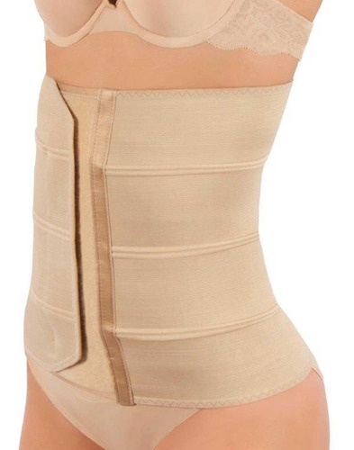 Faja Colostomia 4 Bandas Paciente Colostomizado Color Beige