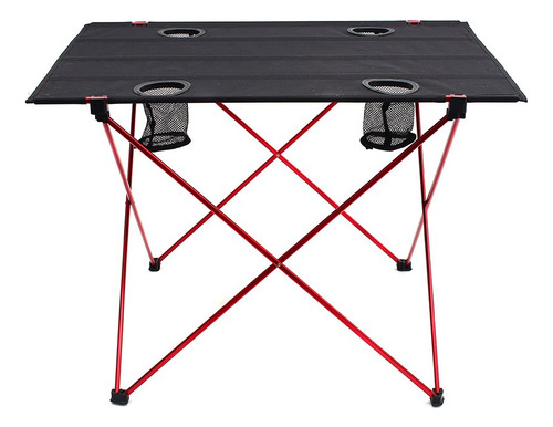 Outry Mesa Plegable Ligera Con Portavasos Mesa Portatil Par