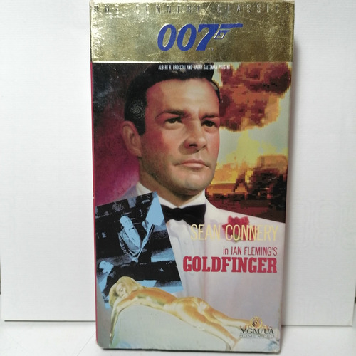 007 Goldfinger Sean Connery Ian Fleming Vhs Video Casete
