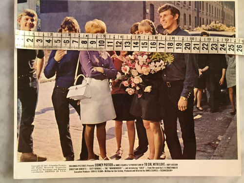 Poster Card 1 Sidney Poitier-al Maestro Con Cariño Año 1967 (Usado)