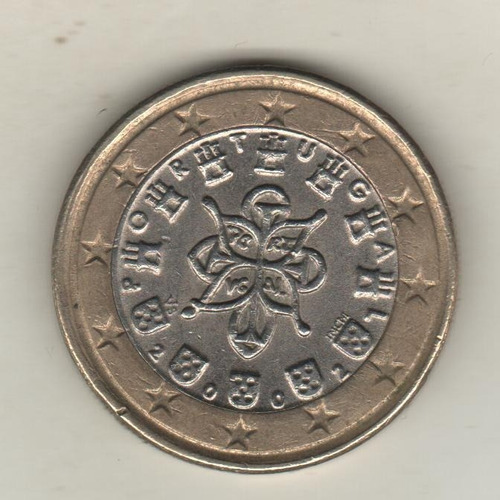 Portugal Moneda Bimetálica De 1 Euro Año 2002 - Km 746 - Xf+