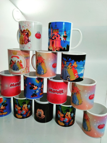 Tazas De Polímero Personajes Personalizadas Sublimadas X 15