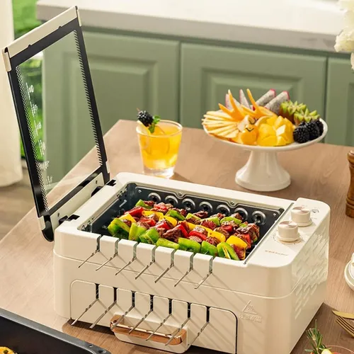 Parrillas Eléctricas Máquina De Pinchos 3 1 Multifunc...