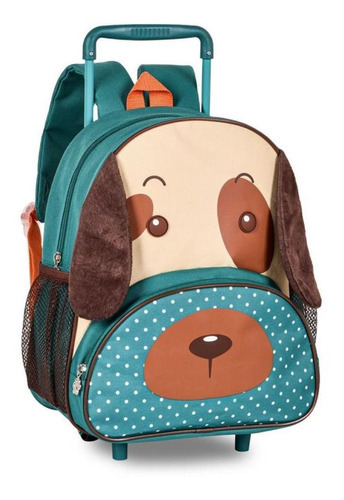 Mochila Infantil Clio Style Com Rodinhas Pet Petit Verde