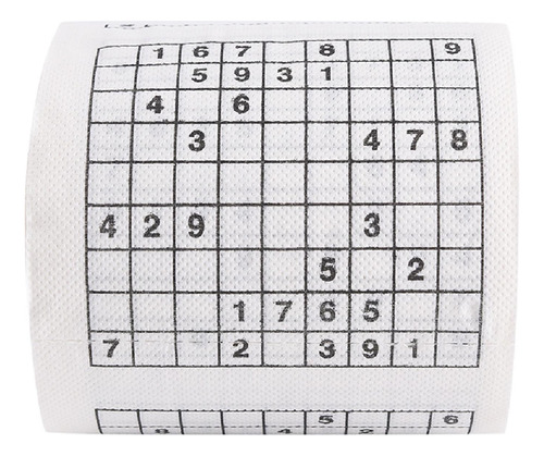 O Rolo De Papel Higiênico Sudoku Sudoku Imprimiu O Papel