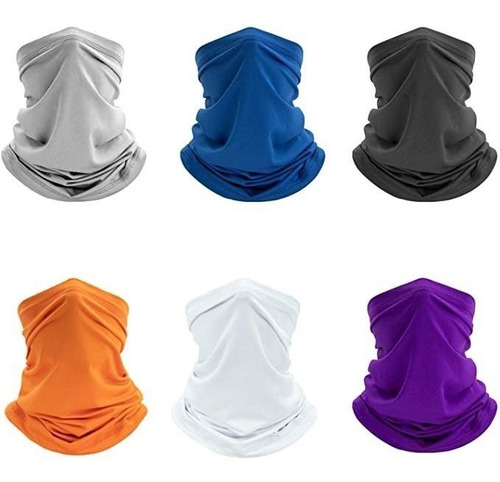 Victagen 6 Pack Resistencia Uv Mascarilla De Bandana, Ligero