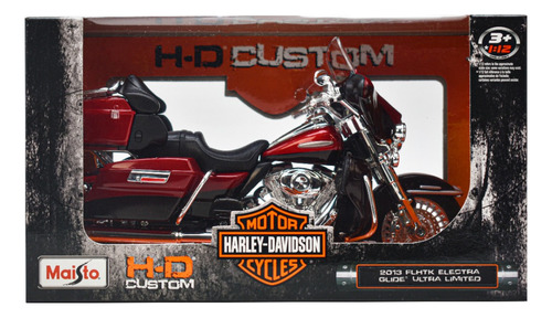 Harley Davison 2013 Flhtk Electra Glide Escala 1:12 Maisto