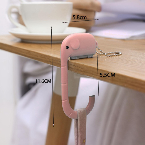 Ganchos Para Monedero Colgador De Pared Pequeño Rosado