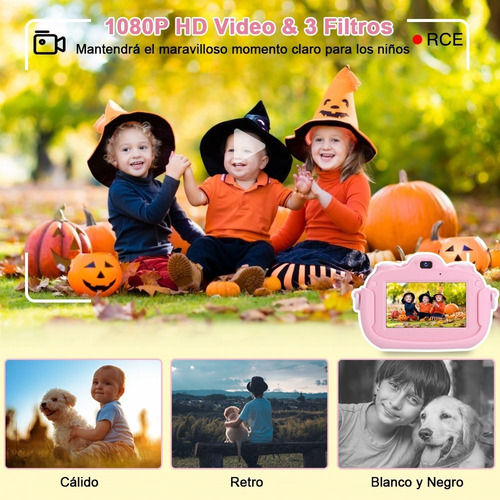 Camara Digital Niño Foto Video Pantalla Táctil Hd 1080p