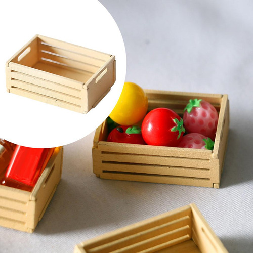 Cesta De Almacenamiento De Frutas Y Verduras En Miniatura