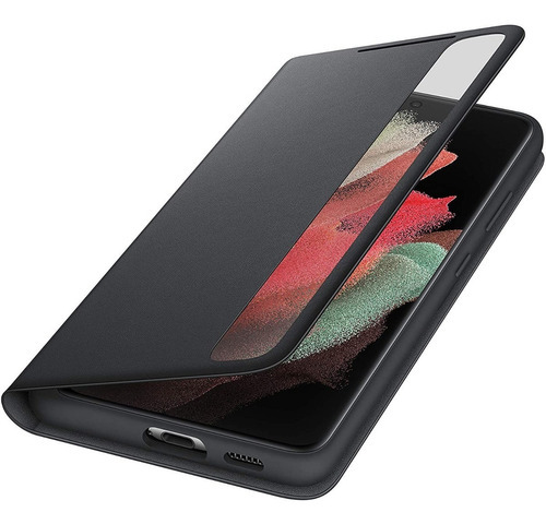 Capa Samsung Smart Clear Vier S Pen S21 Ultra Colorida Preta