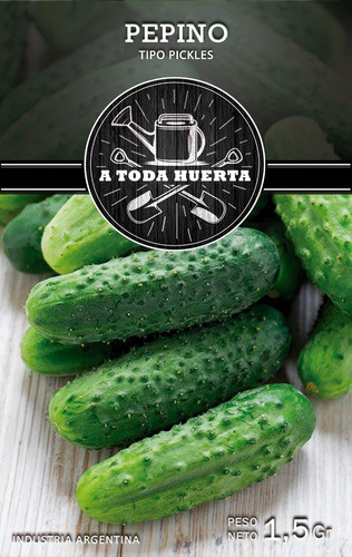 Imagen 1 de 5 de Semillas Pepino Encurtir Tipo Pickles X Sobre Huerta En Casa