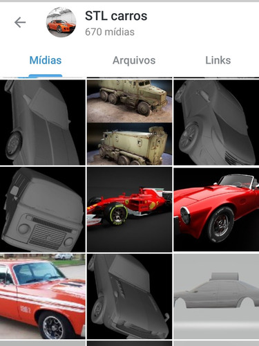 Imagem 3 de 4 de Pack Stl Carros Arquivo Digital