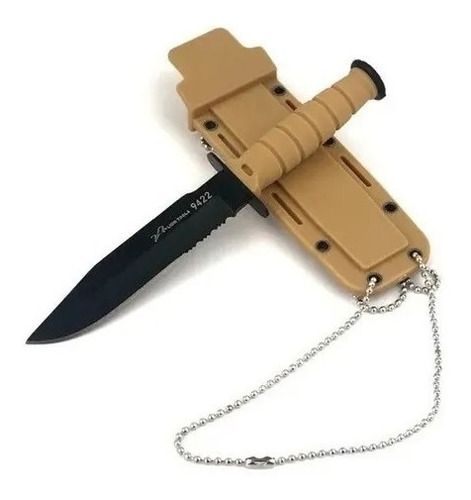 Daga Táctica Cuchillo Militar Funda Collar Cadena Lion 9422