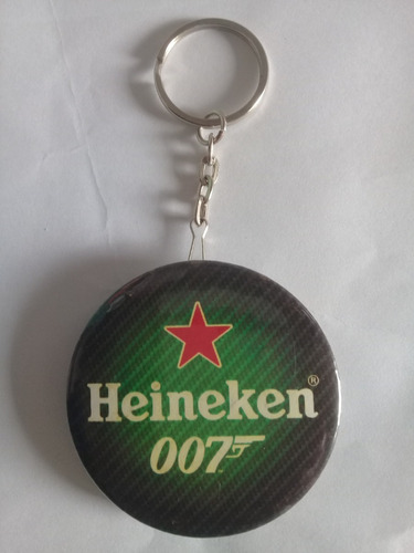 Llavero Destapador   De Cerveza Heineken 007  De Metal./////