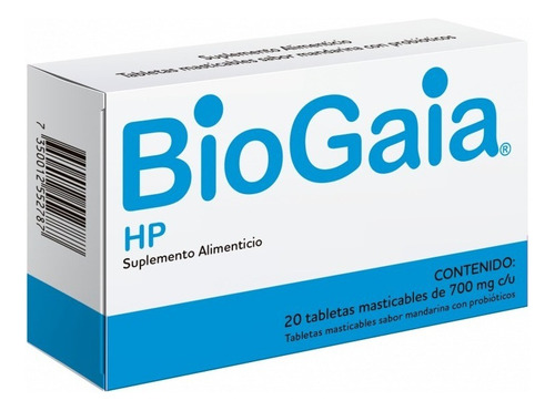 Biogaia Hp 700mg Tabletas Con 20 Sabor Sin Sabor