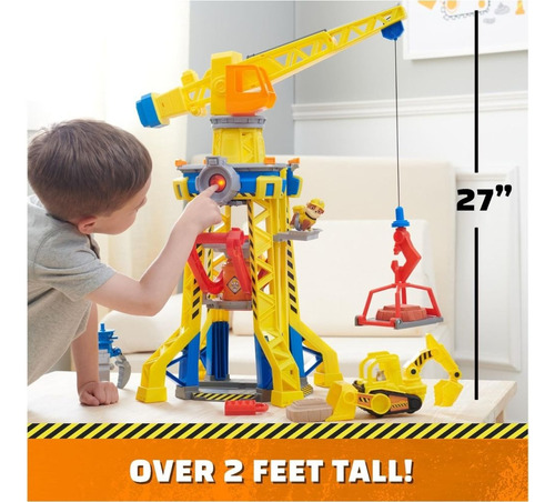 Torre Grúa Nickelodeon Rubble & Crew Bark Yard 3 Spin Master