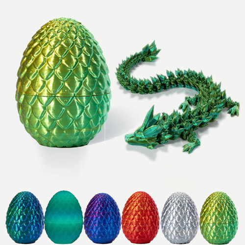 Huevos De Dragón Con Dragón Impresos En 3d, Juguete Inquieto